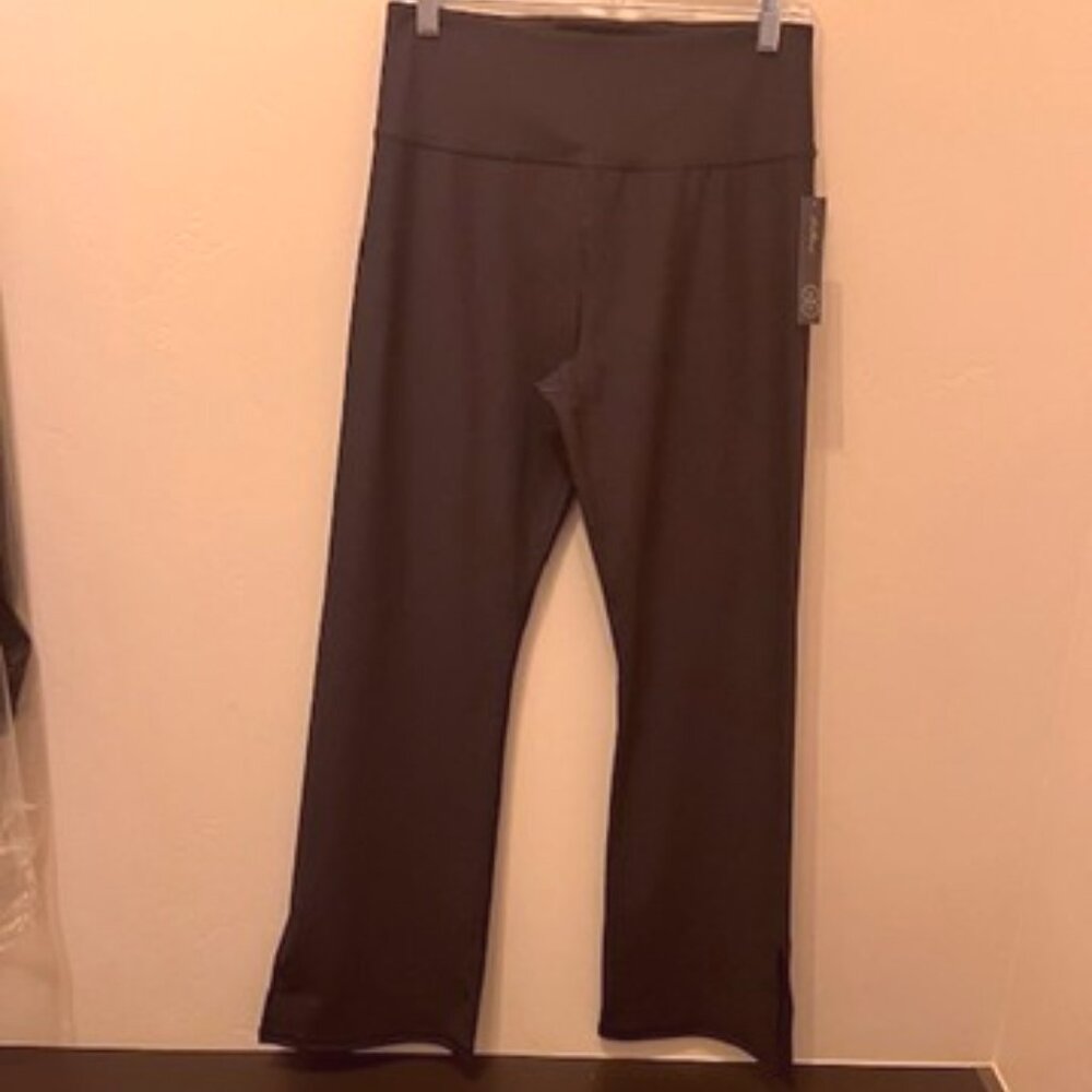 Kinesis High-Rise, Boot-Cut BLACK Leggings-LARGE-NWT - Picture 2 of 8